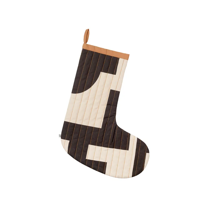 Karla Weihnachtsstrumpf, turkish coffee black (2er Set) von Broste Copenhagen