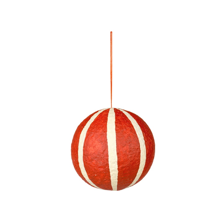 Broste Copenhagen - Sphere Christbaumkugel, Ø 12 cm, pumkin orange