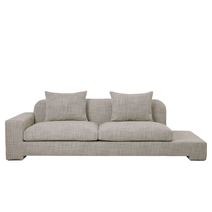 Bay 2-Sitzer Sofa, Ablage links von Broste Copenhagen in beige melange