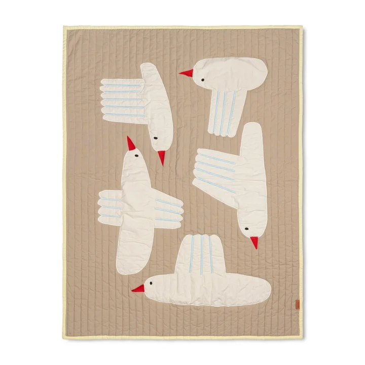 Bird Quilted Decke, sand von Ferm Living