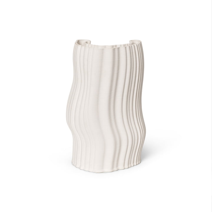 Moire Vase, off-white von ferm Living