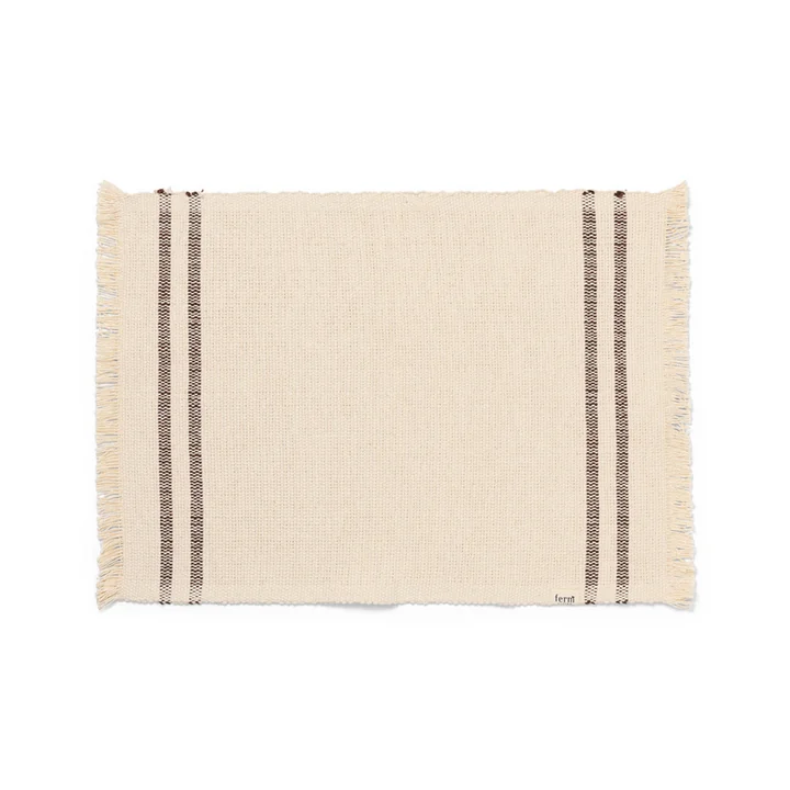 Savor Tischset, off-white/chocolate von Ferm Living