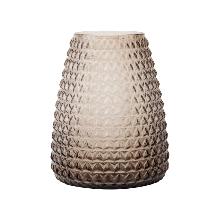 Dim Scale Vase medium von XLBoom in der Ausführung smoke grey