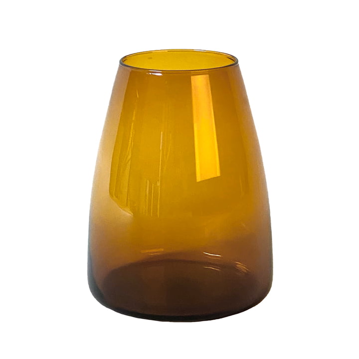 Dim Smooth Vase medium von XLBoom in der Farbe amber