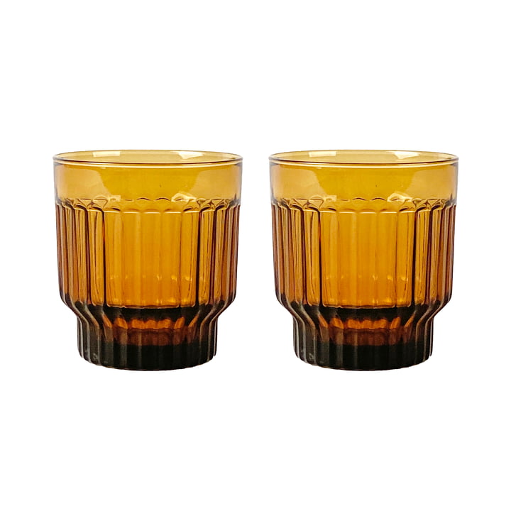 Lima Trinkglas von XLBoom in der Ausführung amber