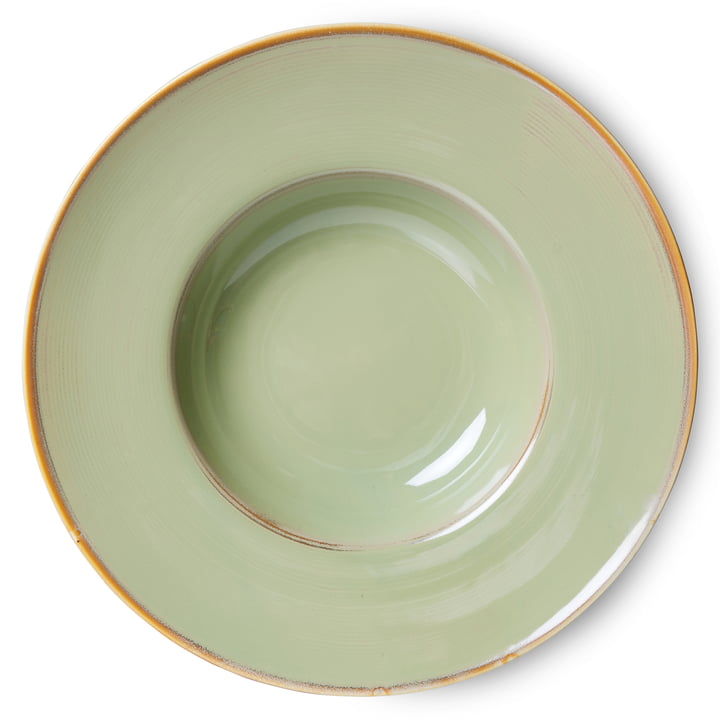 Chef Ceramics Teller von HKliving in der Ausführung moss green