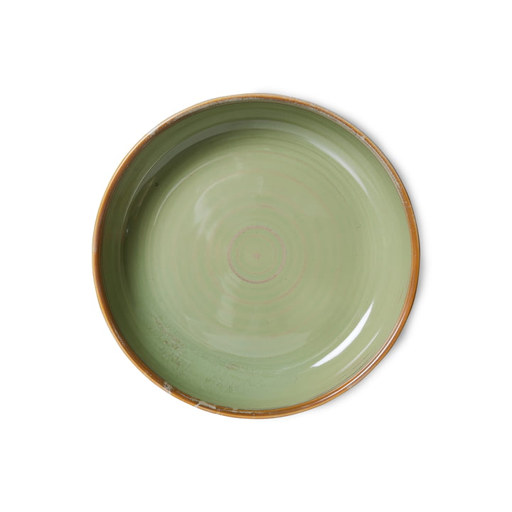 Chef Ceramics Teller von HKliving in der Ausführung moss green