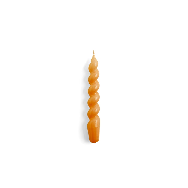 Spiral Stabkerzen, H 19 cm, tangerine von Hay