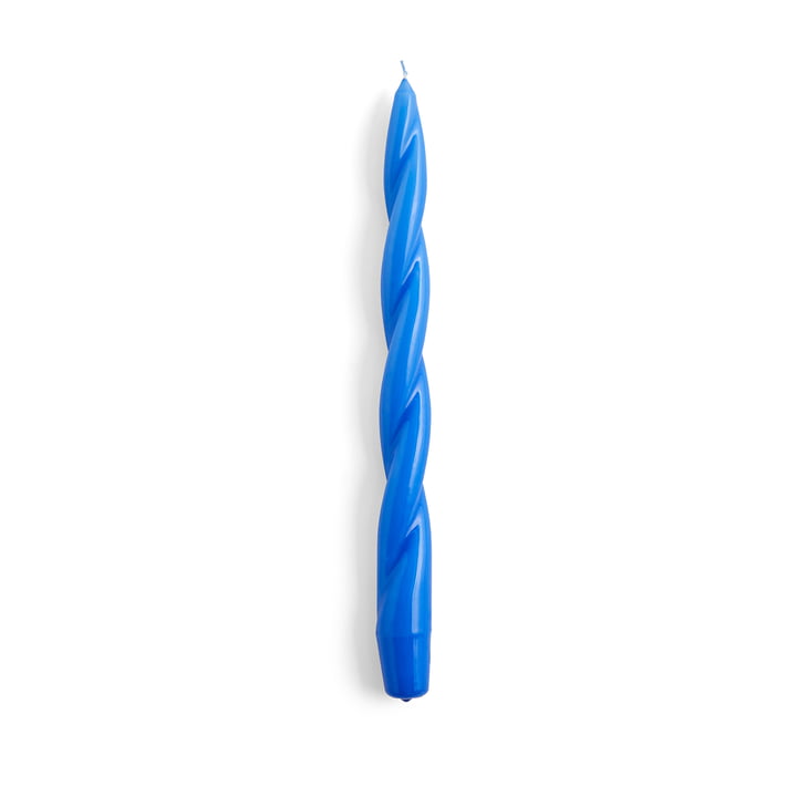 Spiral Stabkerzen, H 29 cm, sky blue von Hay
