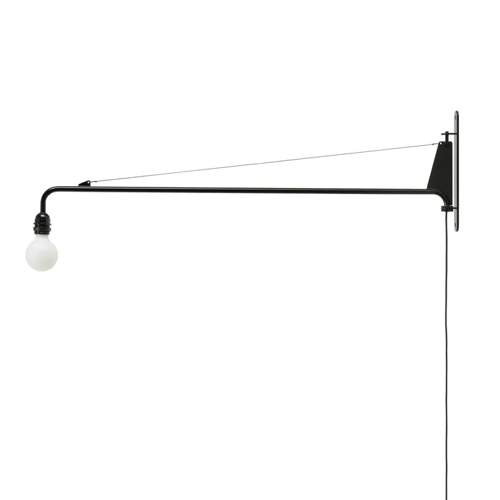 Petite Potence Wandleuchte in deep black von Vitra