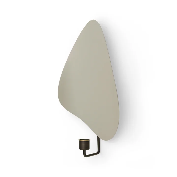 Flambeau Kerzenständer Wand von Audo in der Ausführung grau / bronziertes messing