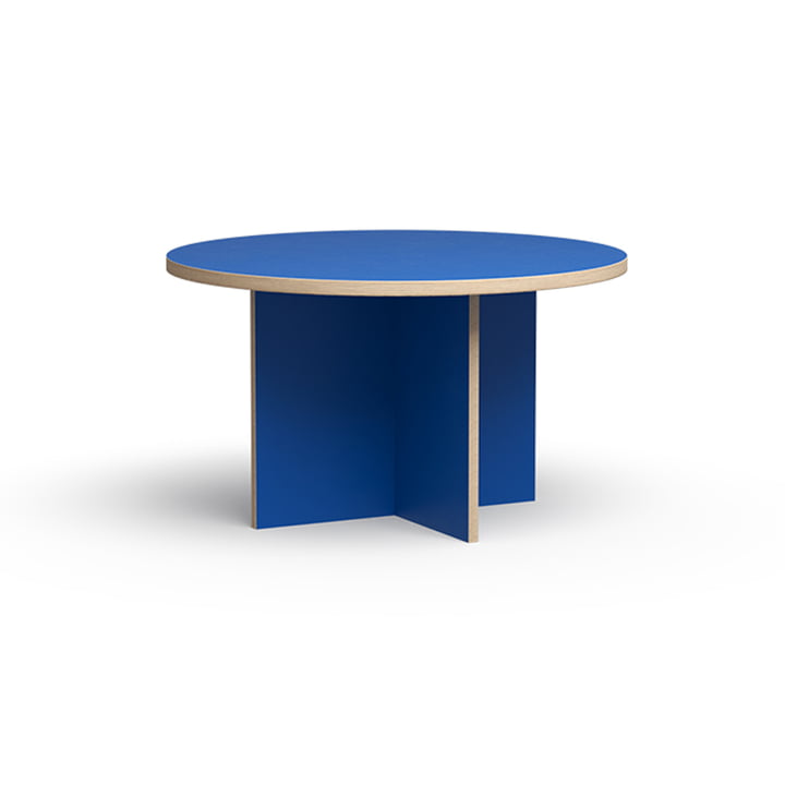 Esstisch, rund, Ø 130 cm, blau von HKliving