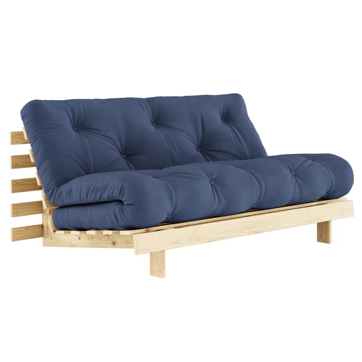 Roots Schlafsofa von Karup in der Ausführung Kiefer natur / navy (737)
