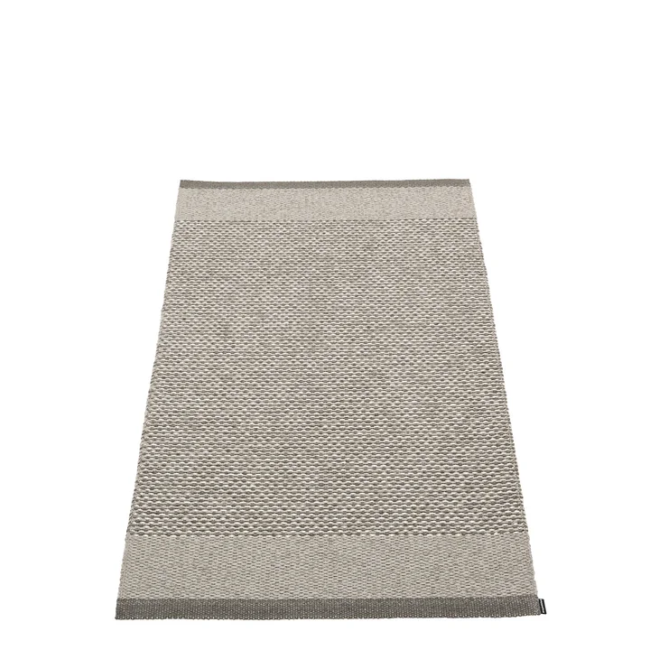 Edit Teppich, 70 x 120 cm, charcoal / warm grey / stone metallic von Pappelina