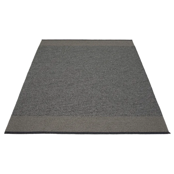 Edit Teppich, 180 x 260 cm, edit black / charcoal / granit metallic von Pappelina
