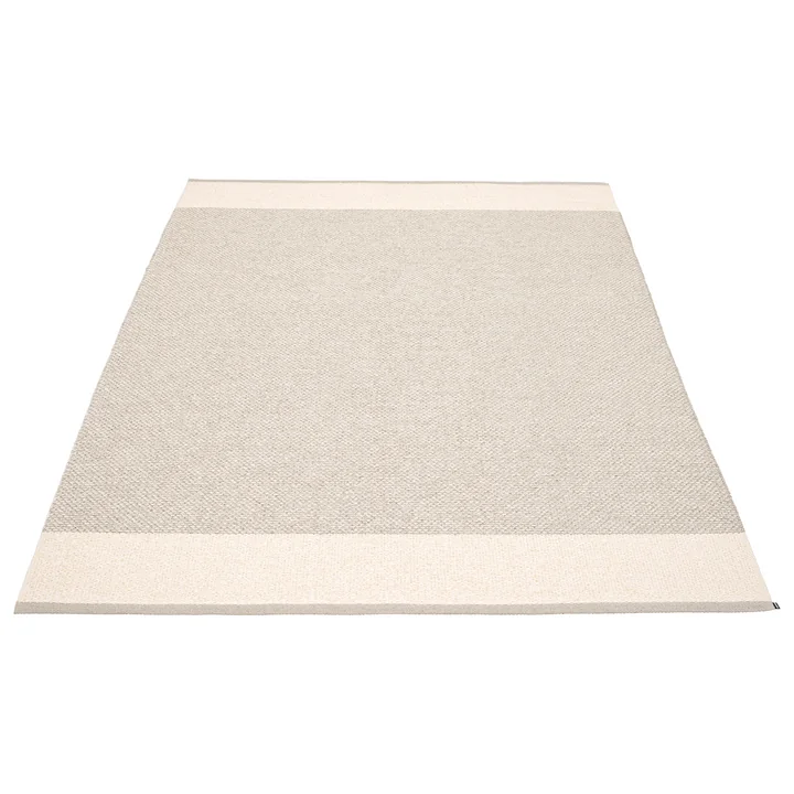 Edit Teppich, 180 x 260 cm, linen / vanilla / stone metallic von Pappelina