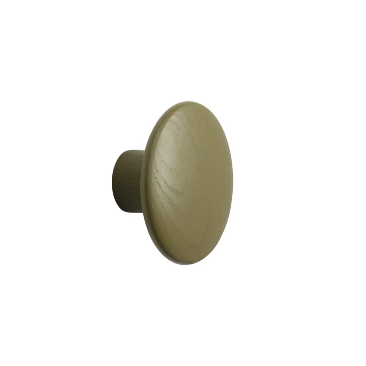 Wandhaken "The Dots" single small, braungrün von Muuto
