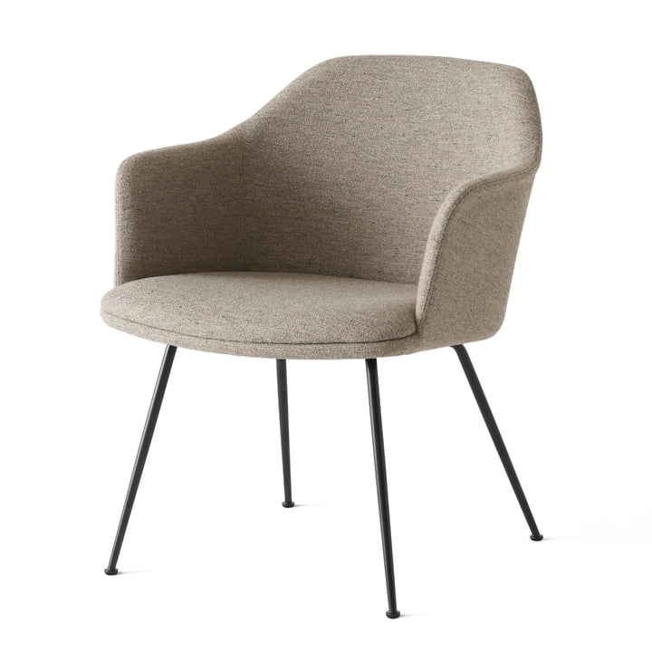Rely HW104 Lounge Stuhl, Gestell schwarz / Hallingdal 227 von &Tradition