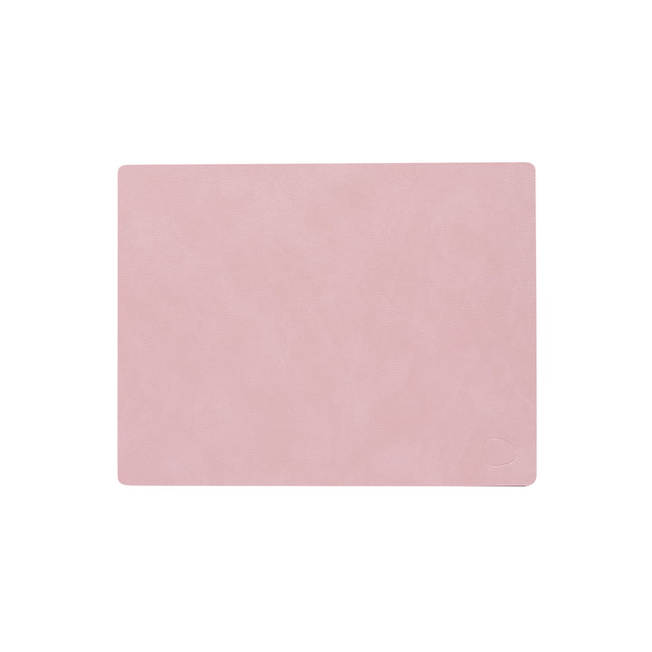 Tischset Square M, 34.5 x 26.5 cm, Nupo rose von LindDNA