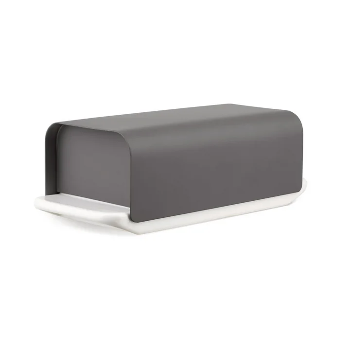 Mattina Butterdose von Alessi in der Ausführung dunkelgrau