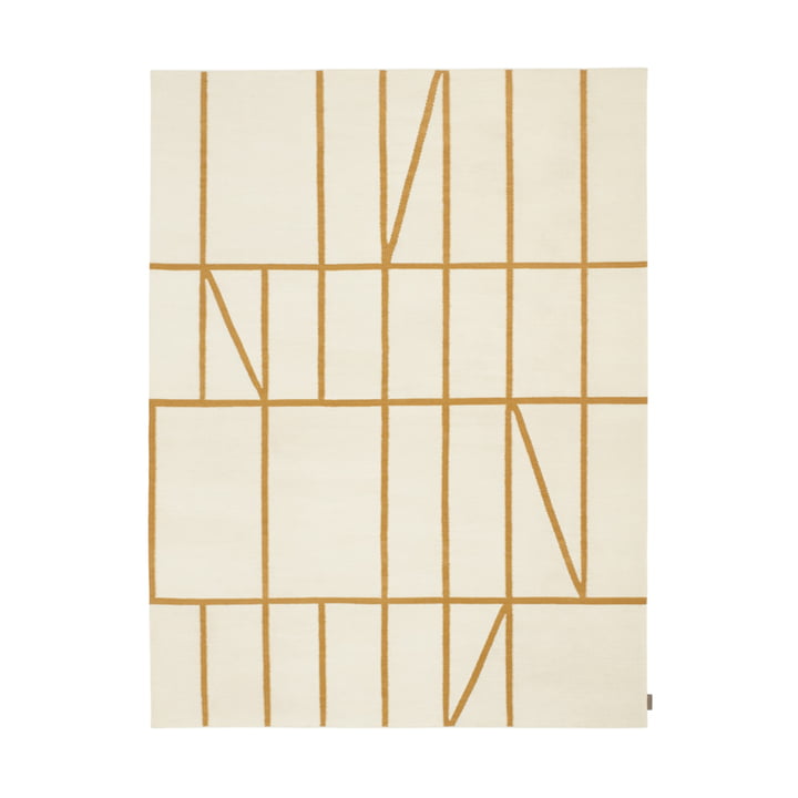 Kelim Untitled_AB13 Teppich, 180 x 240 cm, beige / gelb (0001 Sun light) von Kvadrat