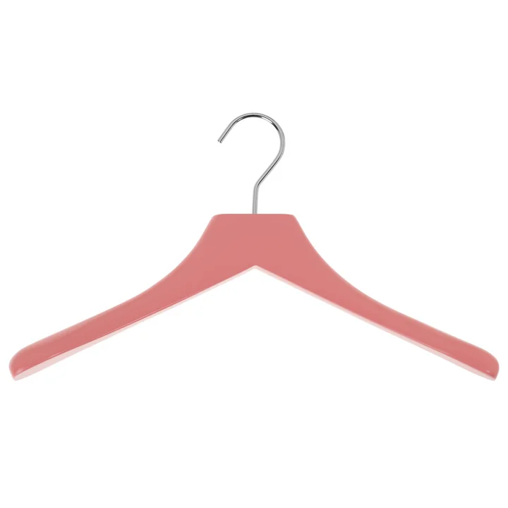 Kleiderbügel 0112, flamingopink / chrom von Schönbuch