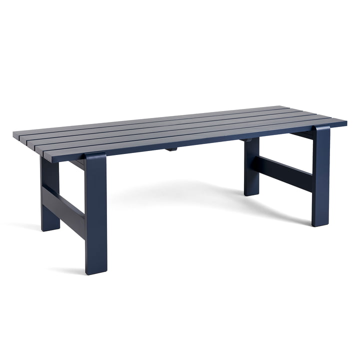Weekday Tisch, L 230 cm, steel blue von Hay
