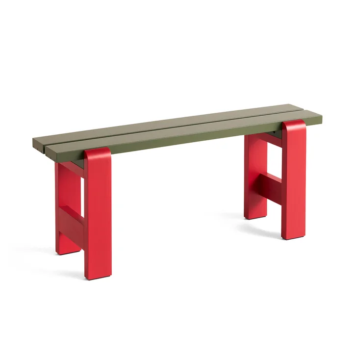 Weekday Duo Bank, L 111 cm, wine red / olive von HAY