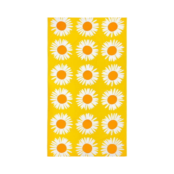 Marimekko - Auringonkukka Tischdecke 135 x 280 cm, gelb / weiß 
