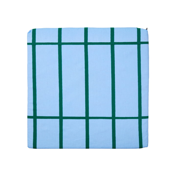 Marimekko - Tiiliskivi Sitzkissen 40 x 40 cm, hellblau / grün 