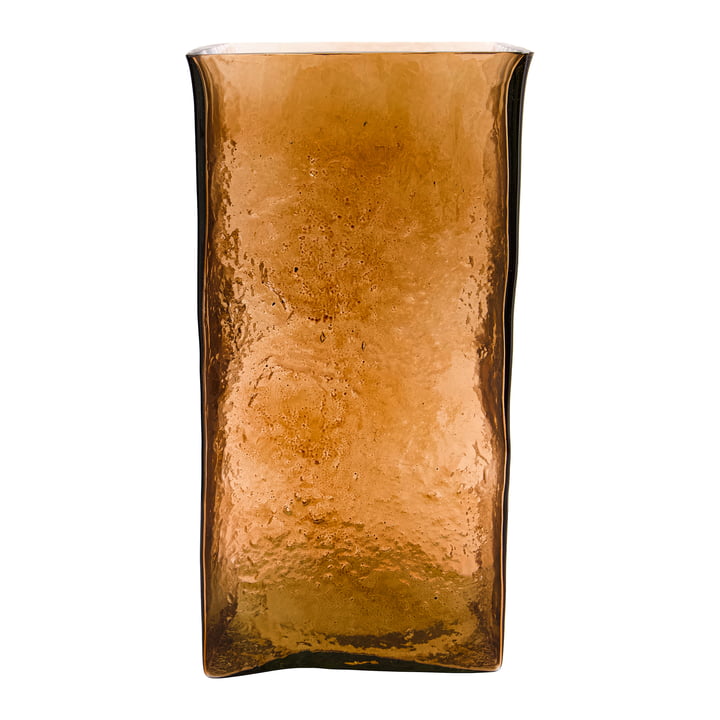 Square Vase, H 30 cm, amber von House Doctor