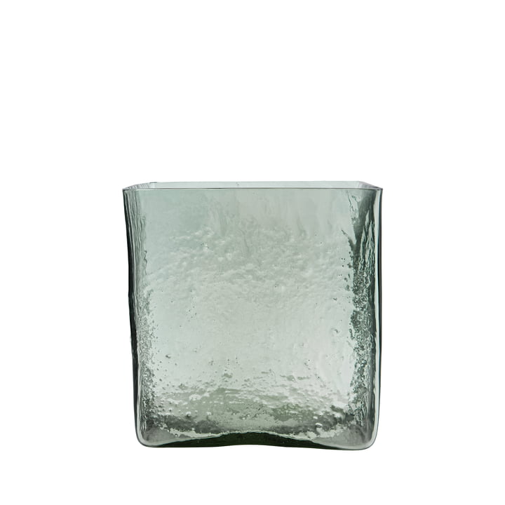 Square Vase, H 18 cm, hellblau von House Doctor