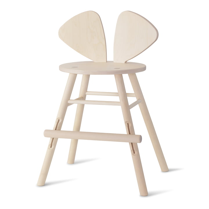 Mouse Junior Stuhl von Nofred in der Ausführung Birke matt lackiert
