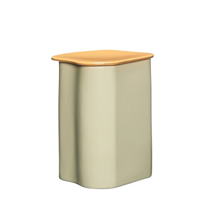 Amare Aufbewahrung mit Deckel small, sand / braun von Hübsch Interior