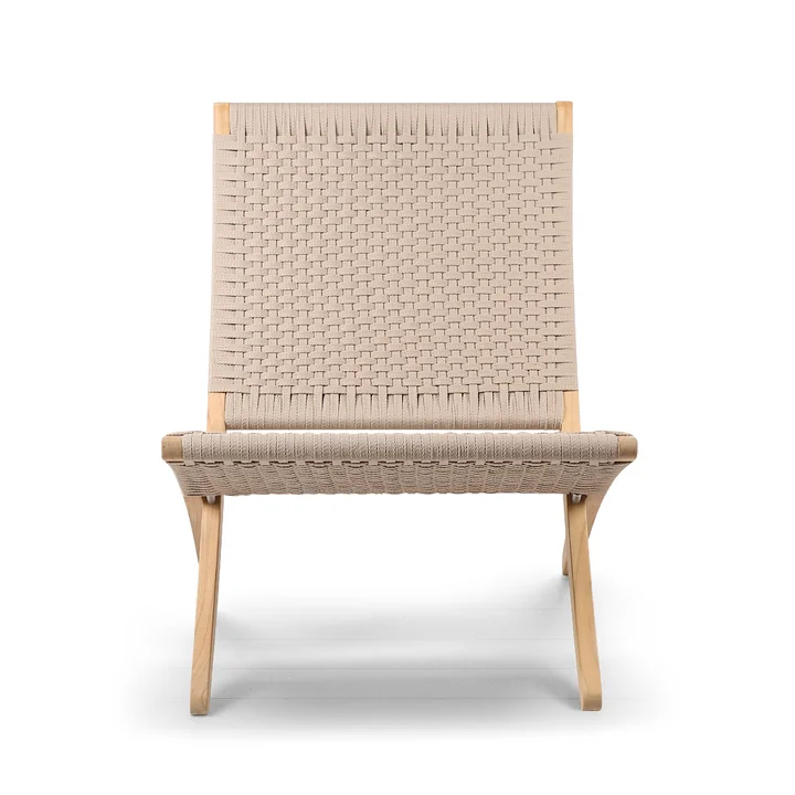MG501 Cuba Chair Outdoor, Teak unbehandelt / sesame von Carl Hansen 