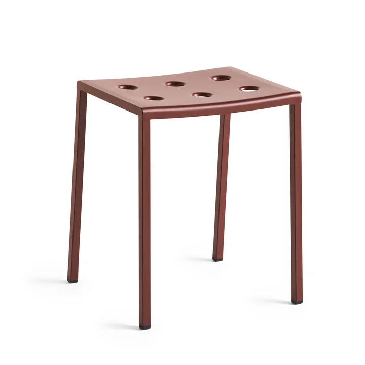 Balcony Hocker, iron red von HAY