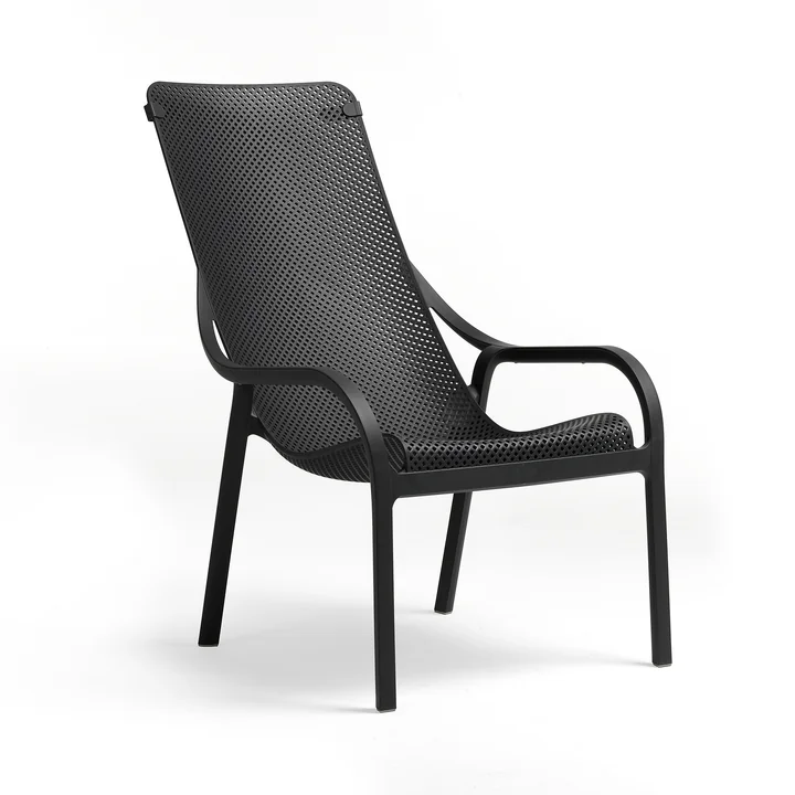 Net Outdoor Loungestuhl von Nardi in anthrazit