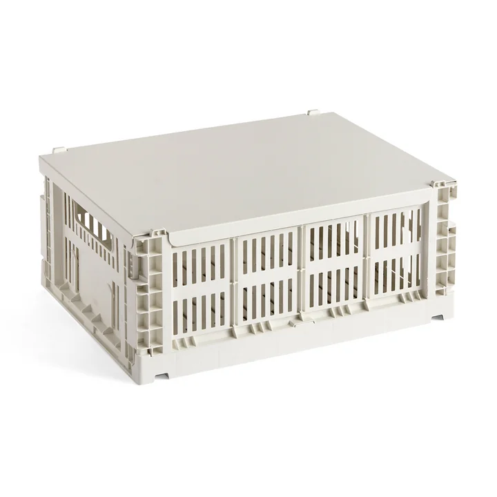 Colour Crate Deckel M, off-white von HAY