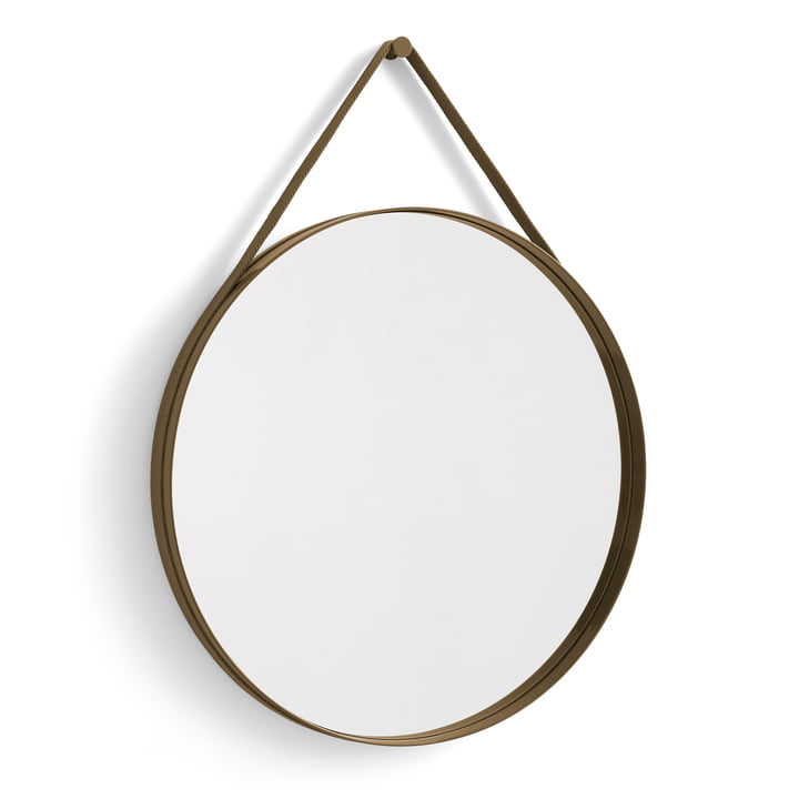 Hay - Strap Mirror No. 2 , Ø 70 cm, hellbraun