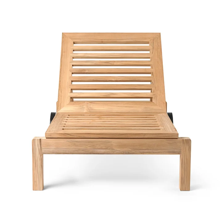 AH604 Sonnenliege, Teak unhandelt von Carl Hansen