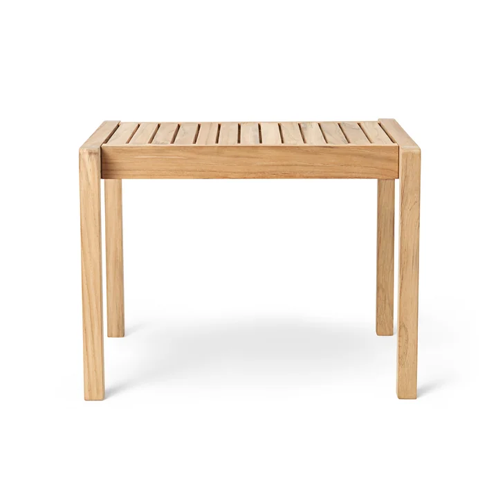 AH911 Outdoor Beistelltisch, 59.5 x 48.5 cm, Teak unbehandelt von Carl Hansen 