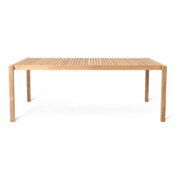 AH901 Gartentisch, 200 x 100 cm, Teak unbehandelt von Carl Hansen