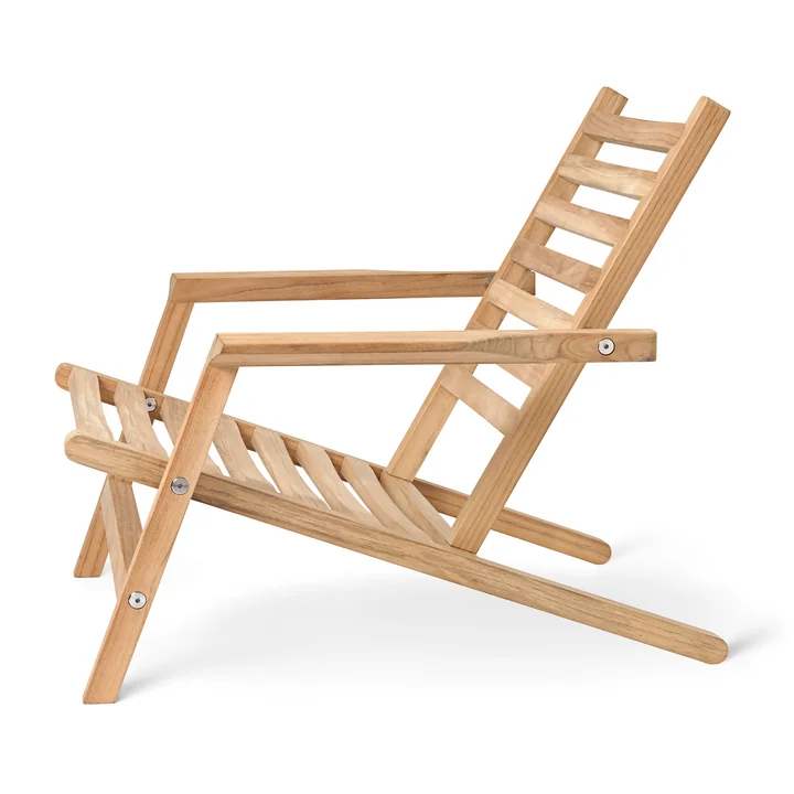 AH603 Liegestuhl, Teak unbehandelt von Carl Hansen