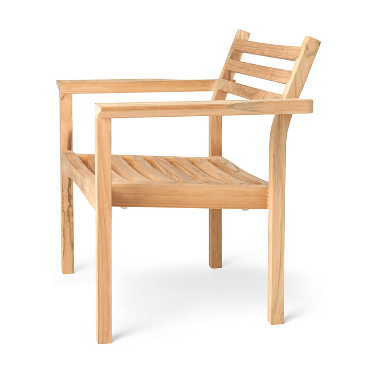 AH601 Outdoor Lounge Chair, Teak unbehandelt von Carl Hansen
