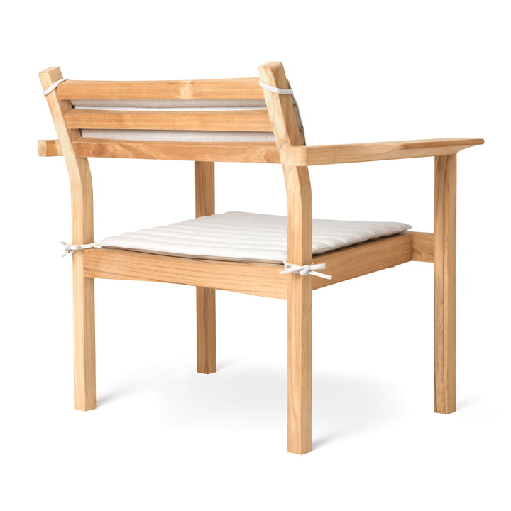 AH601 Outdoor Lounge Chair, Teak unbehandelt von Carl Hansen