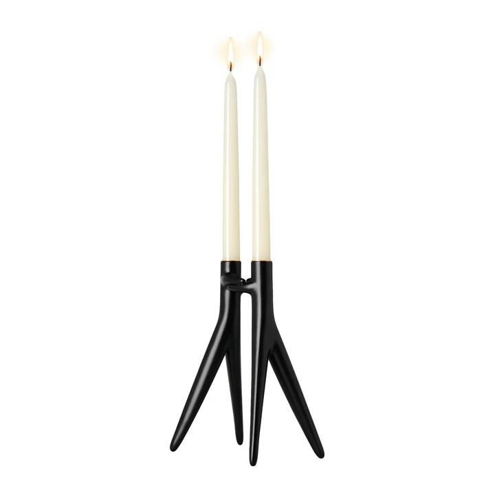 Abbracciaio Kerzenhalter, schwarz von Kartell