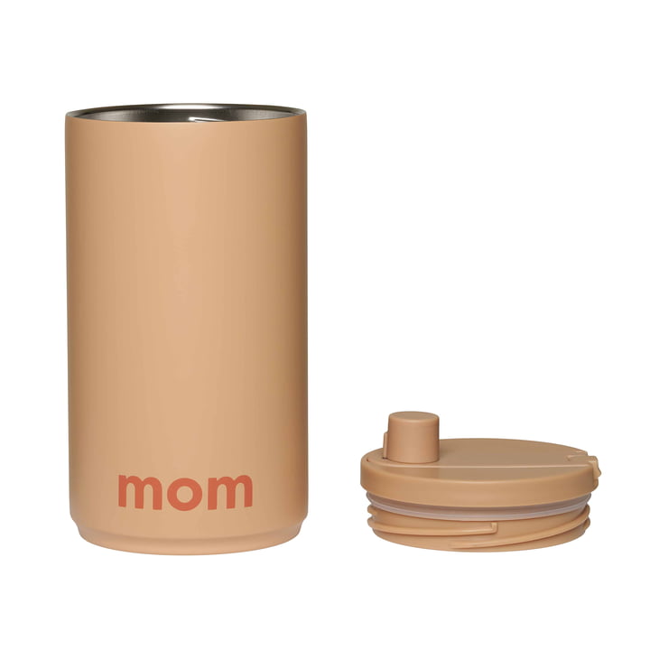 Travel Becher von Design Letters in der Ausführung Mom and Dad / beige