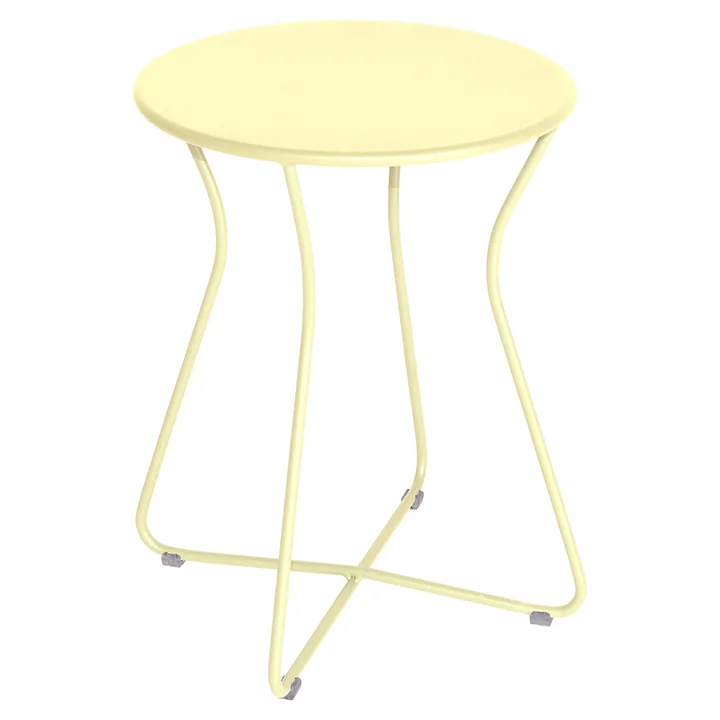 Cocotte Hocker von Fermob in der Ausführung zitronensorbet