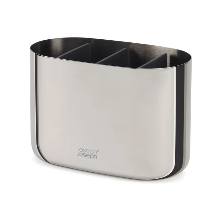 EasyStore Luxe Zahnbürstenhalter, large, stahl von Joseph Joseph