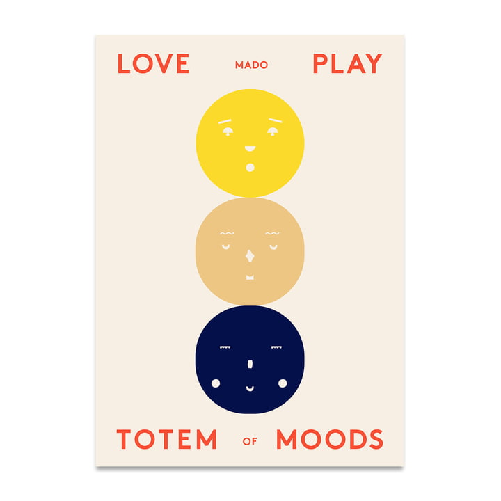 Totem of Moods Poster, 50 x 70 cm von Paper Collective